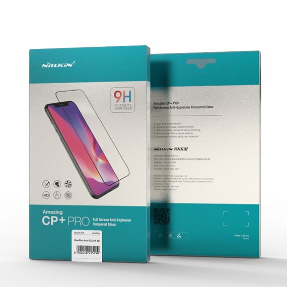 Nillkin CP + PRO ultra-thin tempered glass for the whole screen with 0.2mm 9H frame OnePlus Ace black - Rest Brands - Screen & Camera Protection - Techbox