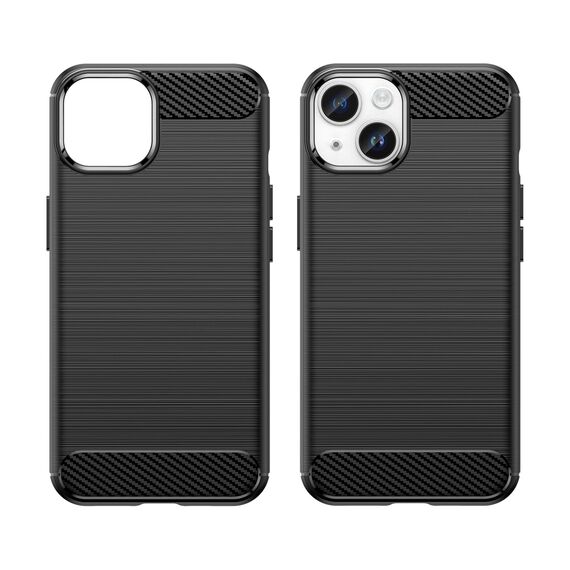 Carbon Case for iPhone 14 Plus flexible gel back cover black | Techbox