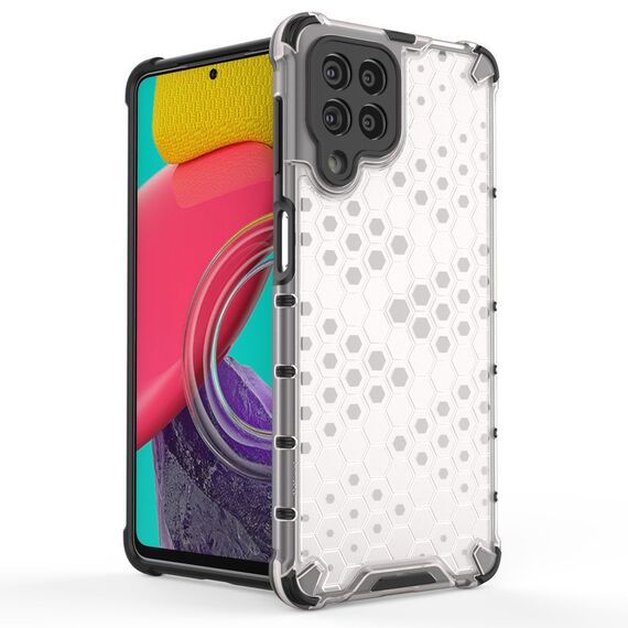 Honeycomb case armored cover with a gel frame for Samsung Galaxy M53 5G transparent - Samsung Cases - Cases - Techbox