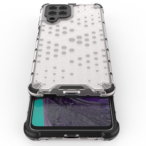 Honeycomb case armored cover with a gel frame for Samsung Galaxy M53 5G transparent - Samsung Cases - Cases - Techbox