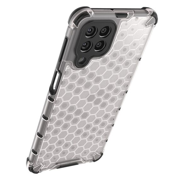 Honeycomb case armored cover with a gel frame for Samsung Galaxy M53 5G transparent - Samsung Cases - Cases - Techbox