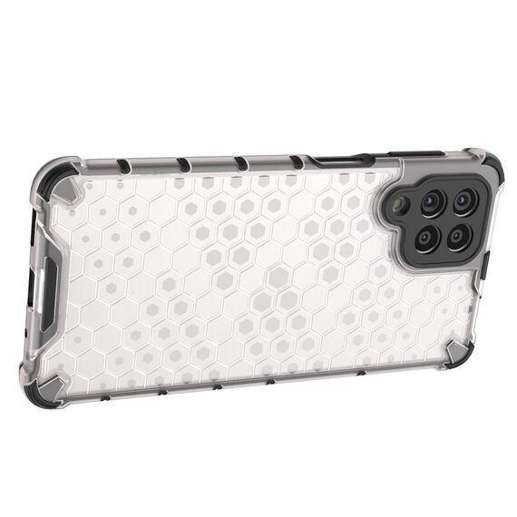 Honeycomb case armored cover with a gel frame for Samsung Galaxy M53 5G transparent - Samsung Cases - Cases - Techbox