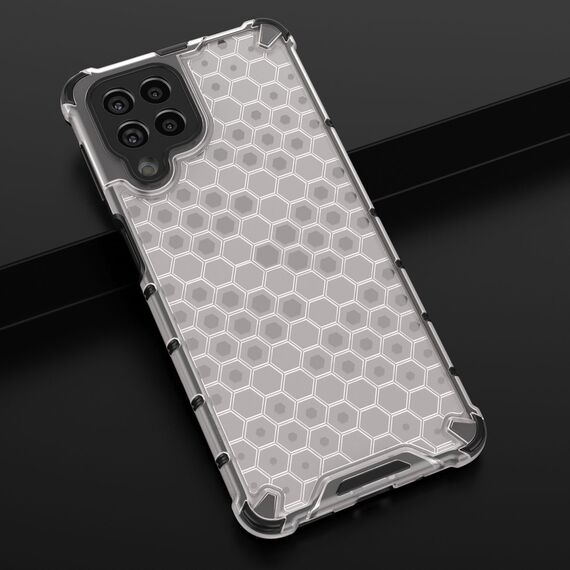 Honeycomb case armored cover with a gel frame for Samsung Galaxy M53 5G transparent - Samsung Cases - Cases - Techbox