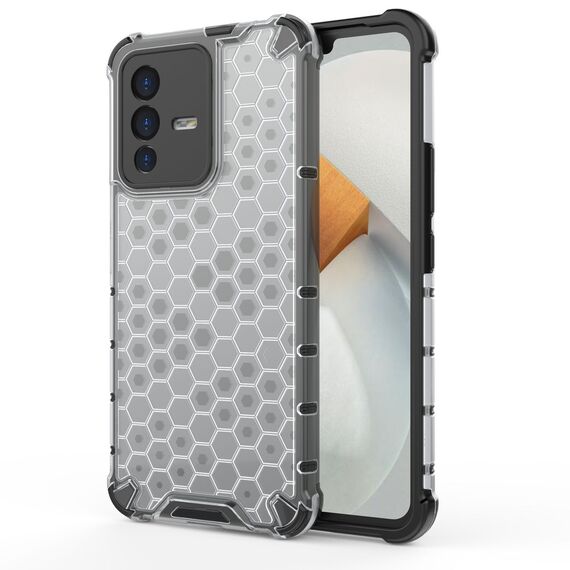 Honeycomb case armored cover with a gel frame for Vivo V23 5G transparent - Uncategorized Cases (2) - Cases - Techbox