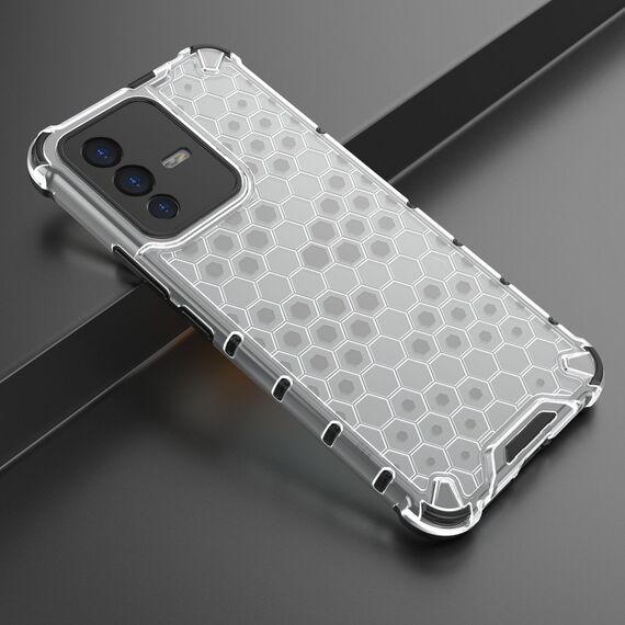 Honeycomb case armored cover with a gel frame for Vivo V23 5G transparent - Uncategorized Cases (2) - Cases - Techbox
