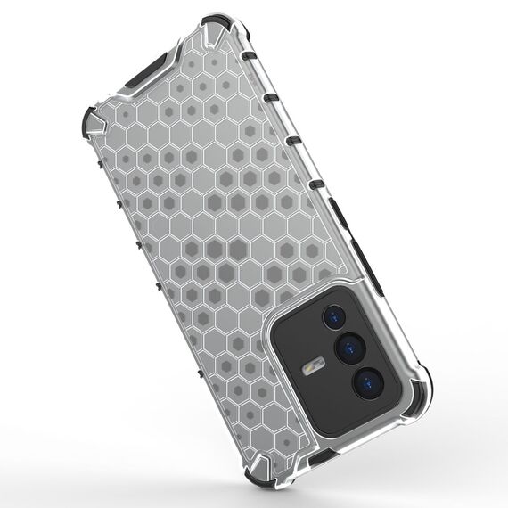 Honeycomb case armored cover with a gel frame for Vivo V23 5G transparent - Uncategorized Cases (2) - Cases - Techbox