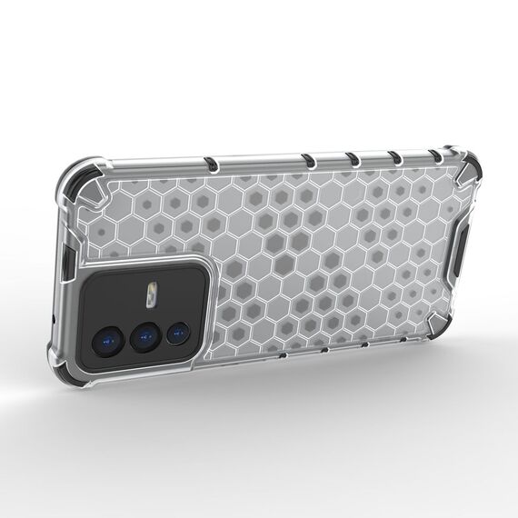 Honeycomb case armored cover with a gel frame for Vivo V23 5G transparent - Uncategorized Cases (2) - Cases - Techbox
