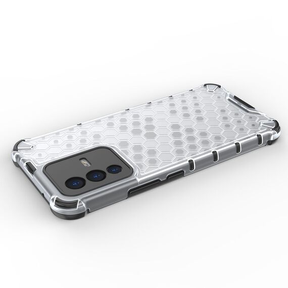 Honeycomb case armored cover with a gel frame for Vivo V23 5G transparent - Uncategorized Cases (2) - Cases - Techbox