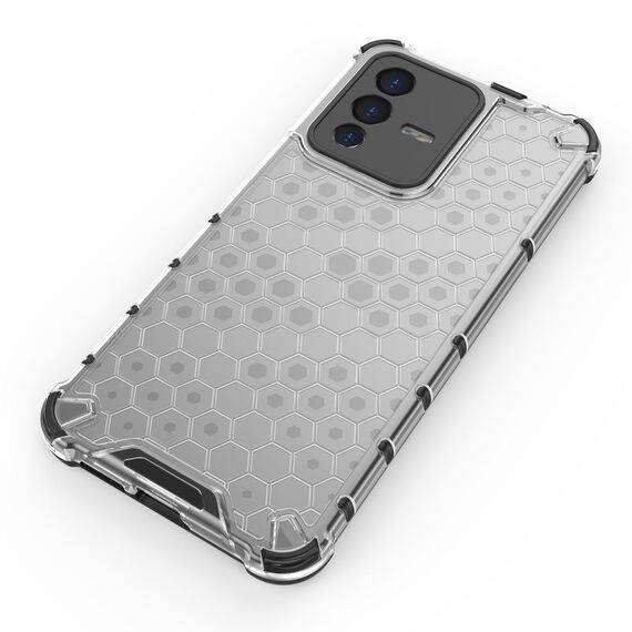Honeycomb case armored cover with a gel frame for Vivo V23 5G transparent - Uncategorized Cases (2) - Cases - Techbox
