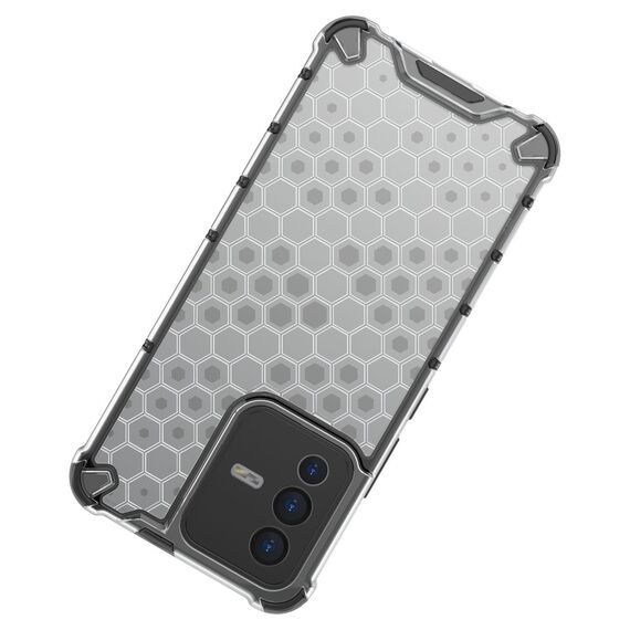 Honeycomb case armored cover with a gel frame for Vivo V23 5G transparent - Uncategorized Cases (2) - Cases - Techbox