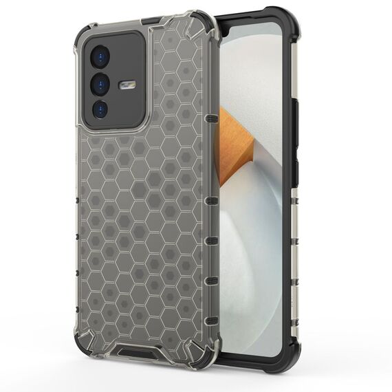 Honeycomb case armored cover with a gel frame Vivo V23 5G black | Techbox