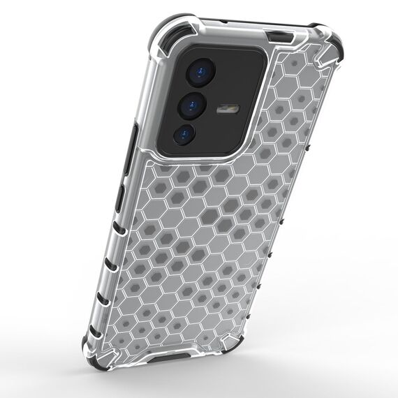 Honeycomb case armored cover with a gel frame Vivo V23 5G black | Techbox
