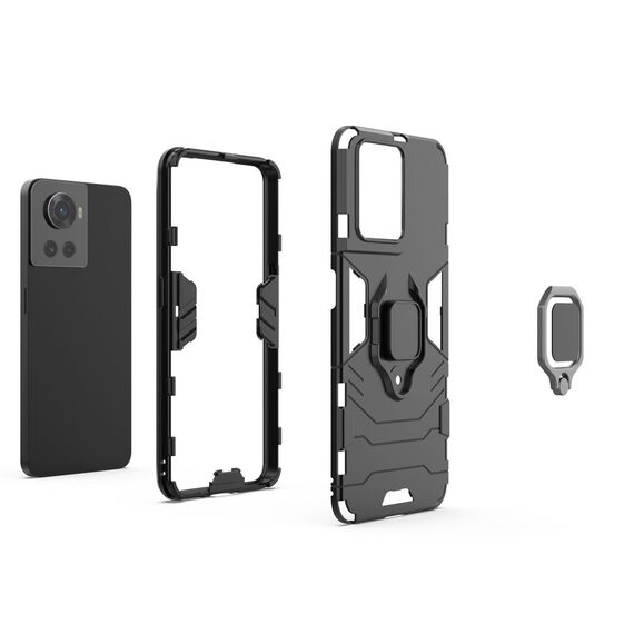 Ring Armor armored hybrid case cover + magnetic holder for OnePlus Ace black | Techbox