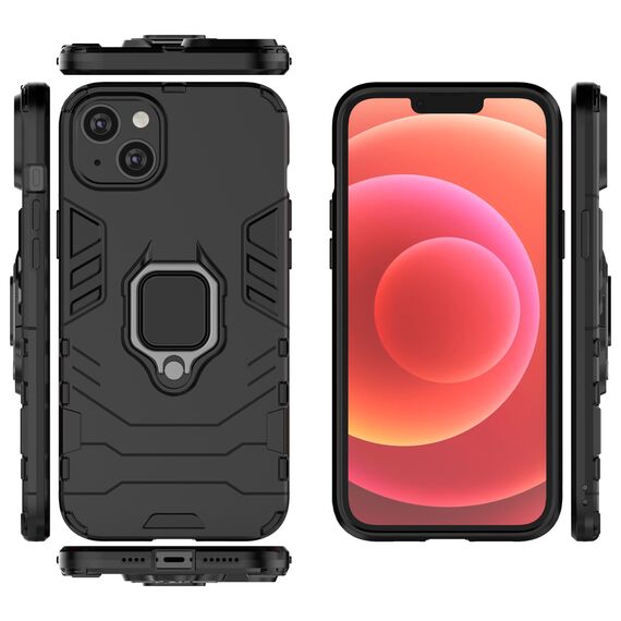Ring Armor case for iPhone 14 armored cover magnetic holder ring black - Apple Cases - Cases - Techbox