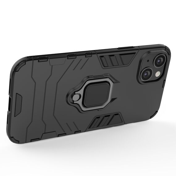 Ring Armor case for iPhone 14 Plus armored cover magnetic holder ring black | Techbox