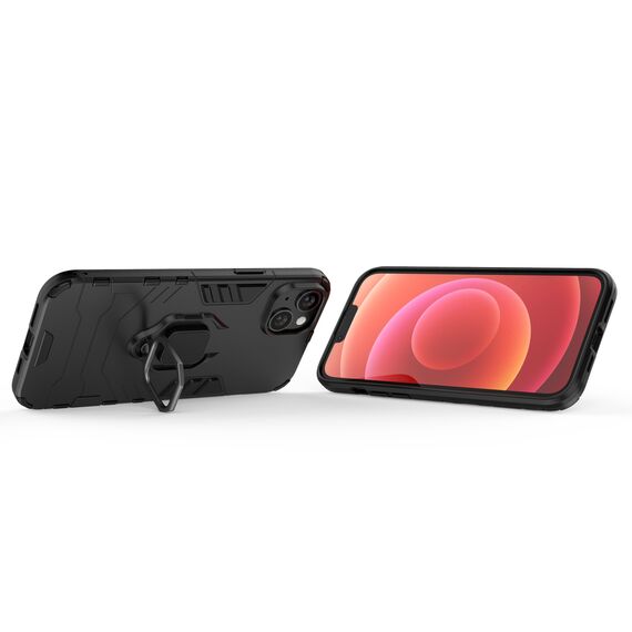 Ring Armor case for iPhone 14 Pro Max armored cover magnetic holder ring black - Apple Cases - Cases - Techbox