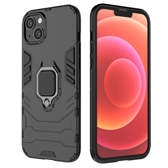 Ring Armor case for iPhone 14 Pro Max armored cover magnetic holder ring black - Apple Cases - Cases - Techbox