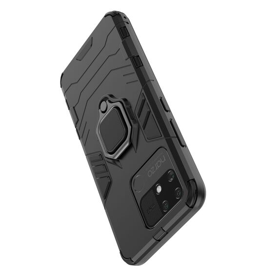 Ring Armor tough hybrid case cover + magnetic holder Realme Narzo 50A black | Techbox