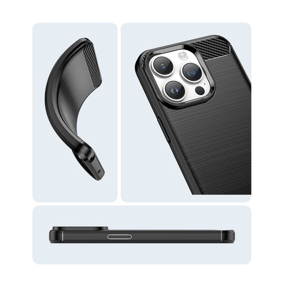 Carbon Case iPhone 14 Pro flexible gel back cover blue | Techbox