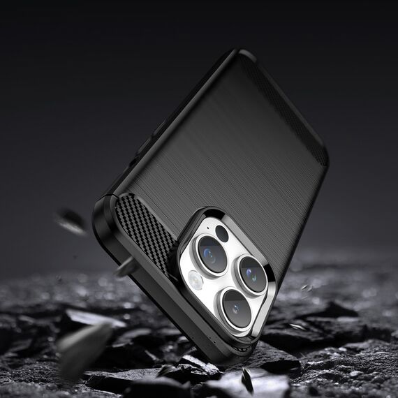 Carbon Case iPhone 14 Pro Max flexible gel back cover black | Techbox