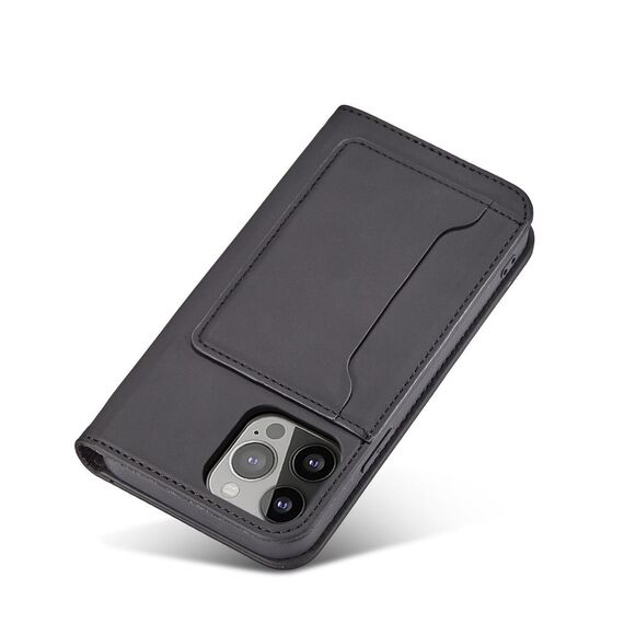 Magnet Card Case case for iPhone 14 Plus flip cover wallet stand black | Techbox