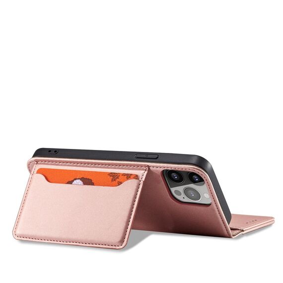 Magnet Card Case case for iPhone 14 Plus flip cover wallet stand pink - Apple Cases - Cases - Techbox