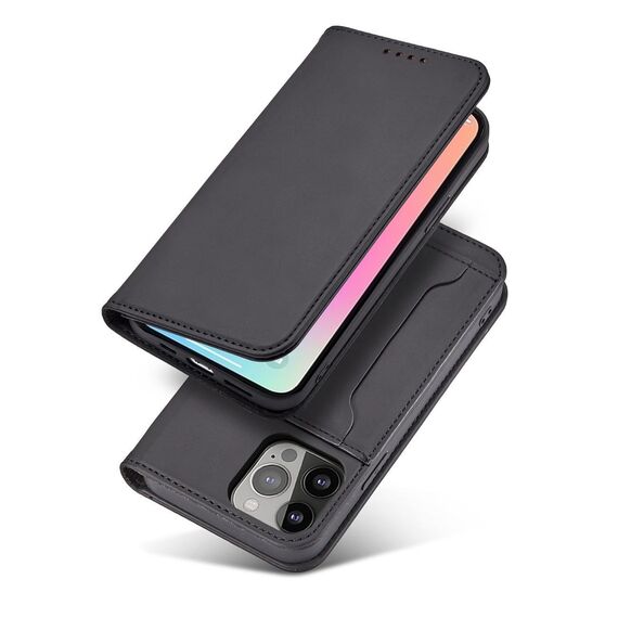 Magnet Card Case case for iPhone 14 Pro flip cover wallet stand black | Techbox