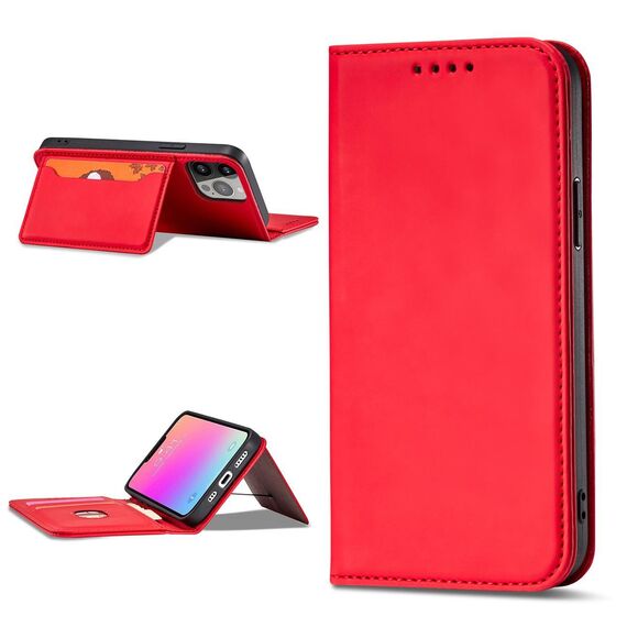 Magnet Card Case case for iPhone 14 Pro Max flip cover wallet stand red - Apple Cases - Cases - Techbox