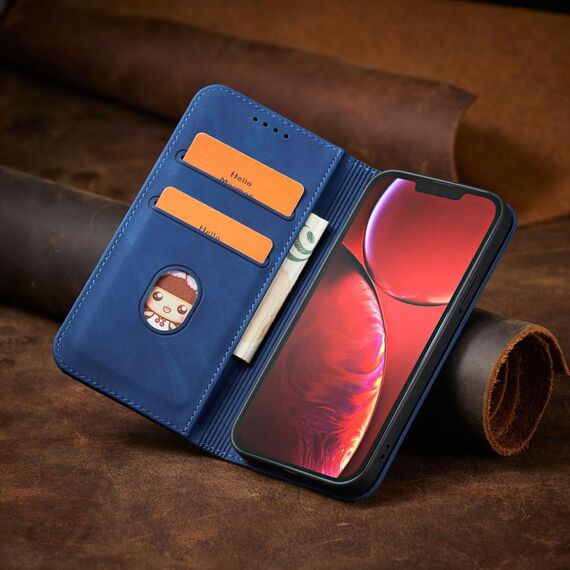 Magnet Fancy Case case for iPhone 14 Pro flip cover wallet stand blue | Techbox