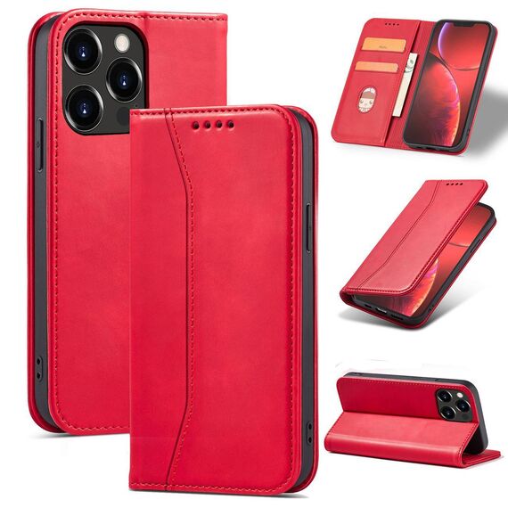Magnet Fancy Case case for iPhone 14 Pro flip cover wallet stand red - Apple Cases - Cases - Techbox