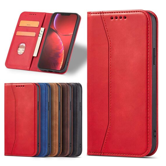 Magnet Fancy Case case for iPhone 14 Pro Max flip cover wallet stand red | Techbox