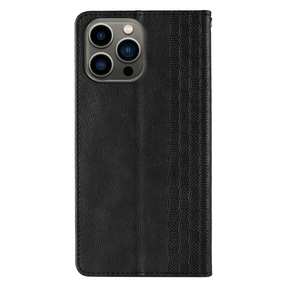 Magnet Strap Case Case for iPhone 14 Plus Flip Wallet Mini Lanyard Stand Black | Techbox