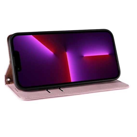 Magnet Strap Case Case for iPhone 14 Plus Flip Wallet Mini Lanyard Stand Pink - Apple Cases - Cases - Techbox