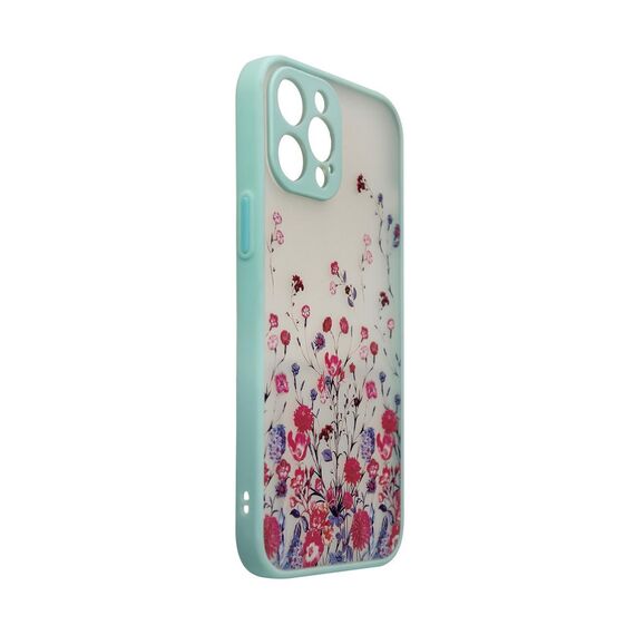 Design Case for iPhone 12 Pro flower case light blue | Techbox