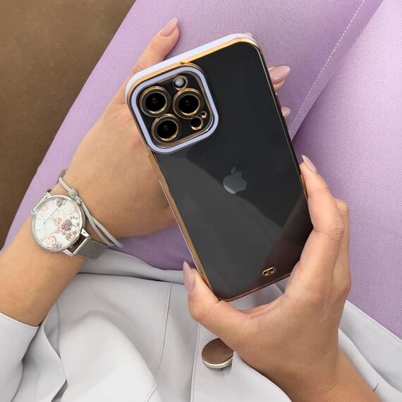 Fashion Case for iPhone 12 Pro Gold Frame Gel Cover Red - Apple Cases - Cases - Techbox