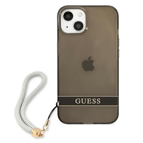 Guess GUHCP13SHTSGSK iPhone 13 mini 5.4" black/black hardcase Translucent Stap | Techbox