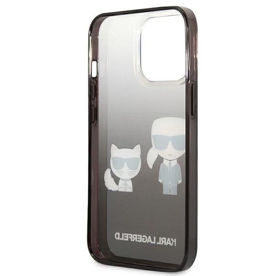 Karl Lagerfeld KLHCP13LTGKCK iPhone 13 Pro / 13 6,1" hardcase czarny/black Gradient Ikonik Karl & Choupette | Techbox