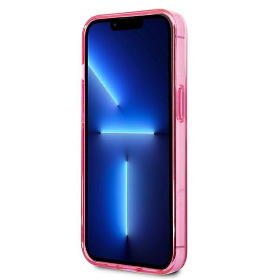Karl Lagerfeld KLHCP13LTGKCP iPhone 13 Pro / 13 6,1" hardcase różowy/pink Gradient Ikonik Karl & Choupette | Techbox