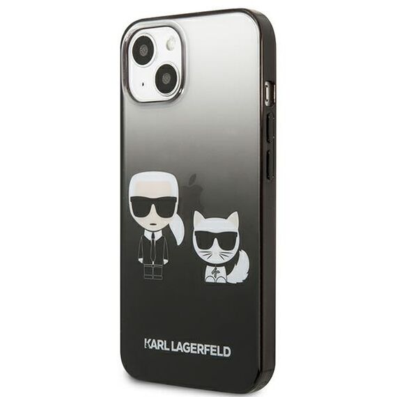 Karl Lagerfeld KLHCP13STGKCK iPhone 13 mini 5,4 "hardcase black / black Gradient Ikonik Karl &amp; Choupette - Apple Cases - Cases - Techbox