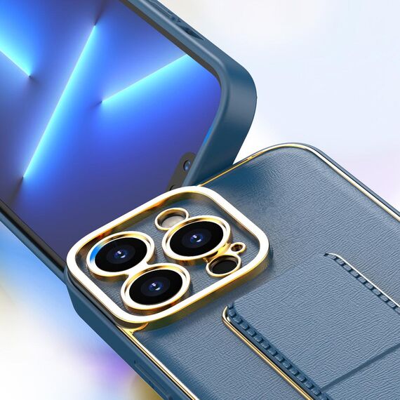 New Kickstand Case for iPhone 12 with stand blue | Techbox