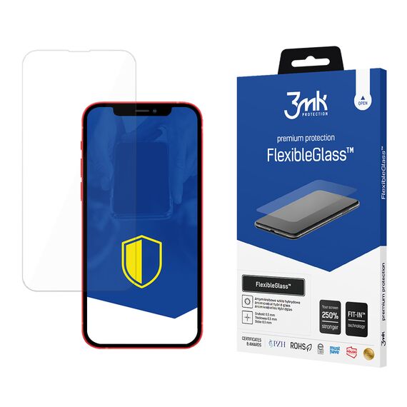 Tempered glass for iPhone 13 Pro hybrid flexi 7H from the 3mk FlexibleGlass series - Apple iPhone - Screen & Camera Protection - Techbox