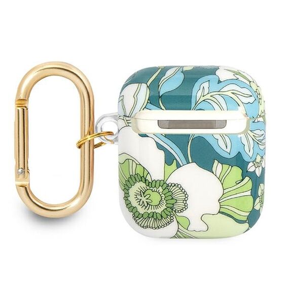 Guess GUA2HHFLN AirPods cover green/green Flower Strap Collection | Techbox