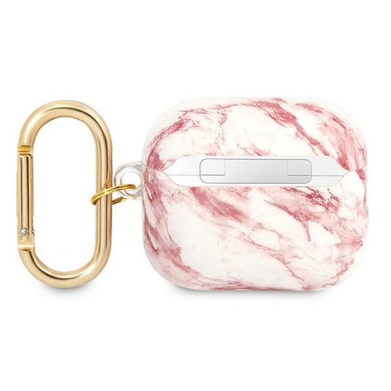 Guess GUA3HCHMAP AirPods 3 cover pink / pink Marble Strap Collection - Smartphone Accessories - Cables & Accessories - Techbox
