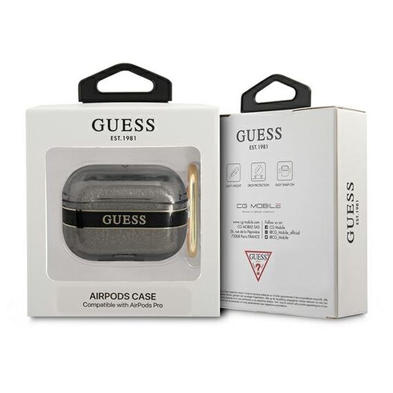 Guess GUAPHHTSK AirPods Pro cover black/black Strap Collection | Techbox