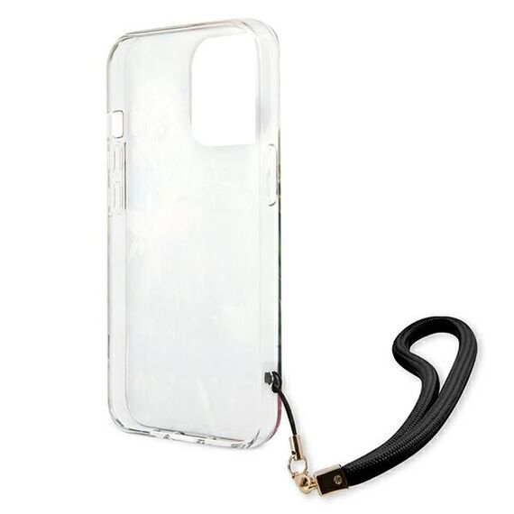 Guess GUHCP13LHFLSB iPhone 13 Pro / 13 6.1 "blue / blue hardcase Flower Strap - Apple Cases - Cases - Techbox