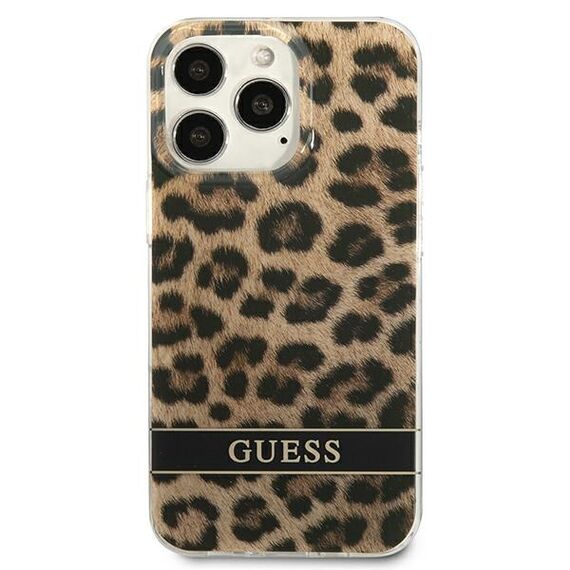 Guess GUHCP13LHSLEOW iPhone 13 Pro / 13 6.1" brown/brown hardcase Leopard | Techbox