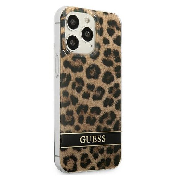 Guess GUHCP13LHSLEOW iPhone 13 Pro / 13 6.1" brown/brown hardcase Leopard | Techbox