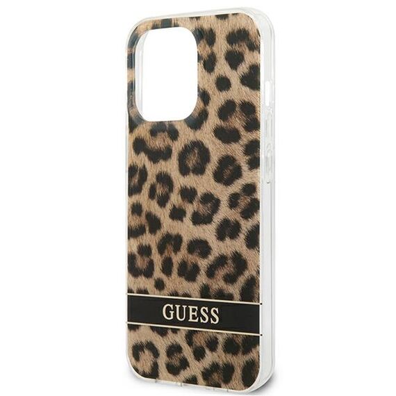Guess GUHCP13LHSLEOW iPhone 13 Pro / 13 6.1" brown/brown hardcase Leopard | Techbox