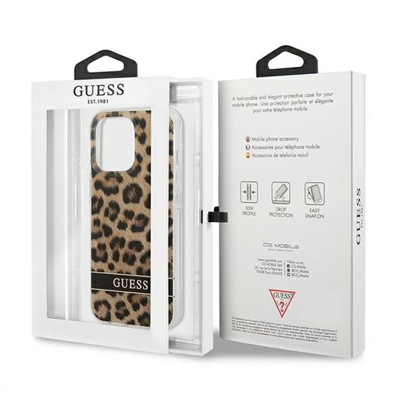 Guess GUHCP13LHSLEOW iPhone 13 Pro / 13 6.1" brown/brown hardcase Leopard | Techbox