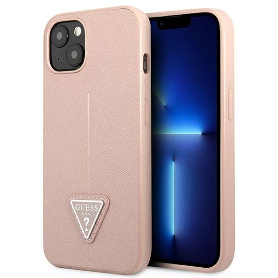 Guess GUHCP13SPSATLP iPhone 13 mini 5,4 "pink / pink hardcase SaffianoTriangle Logo - Apple Cases - Cases - Techbox